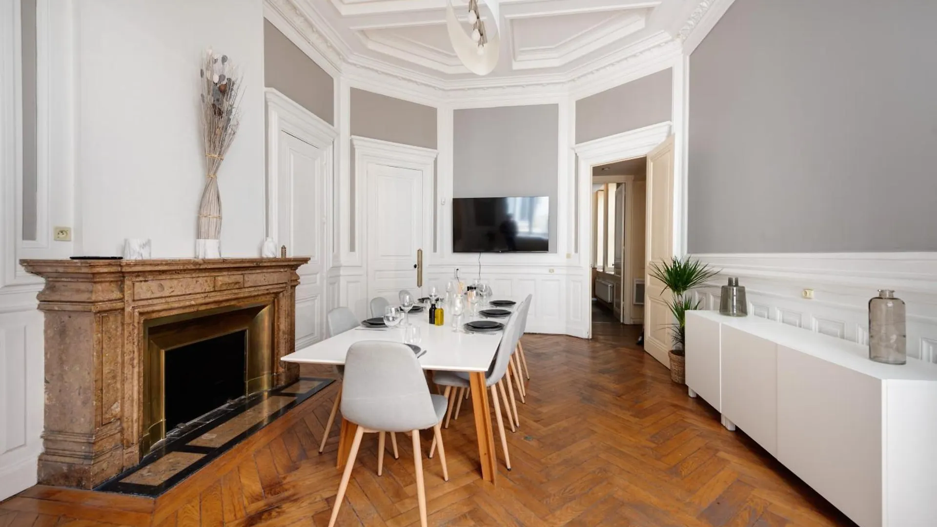 Apartment Le Rhone Haussmannien, Luxueux Spacieux Et Raffine Au Coeur De Lyon 6E Vue Rhone